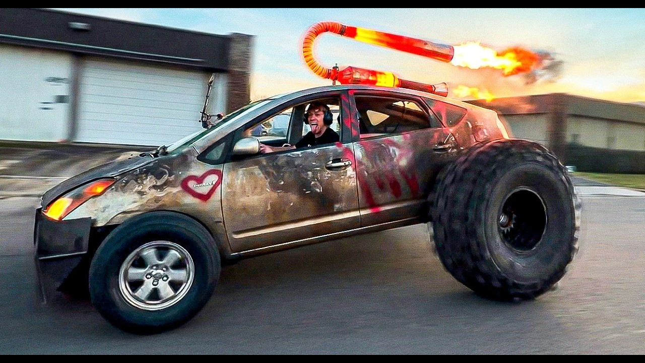 Я построил Prius с реактивным двигателем.