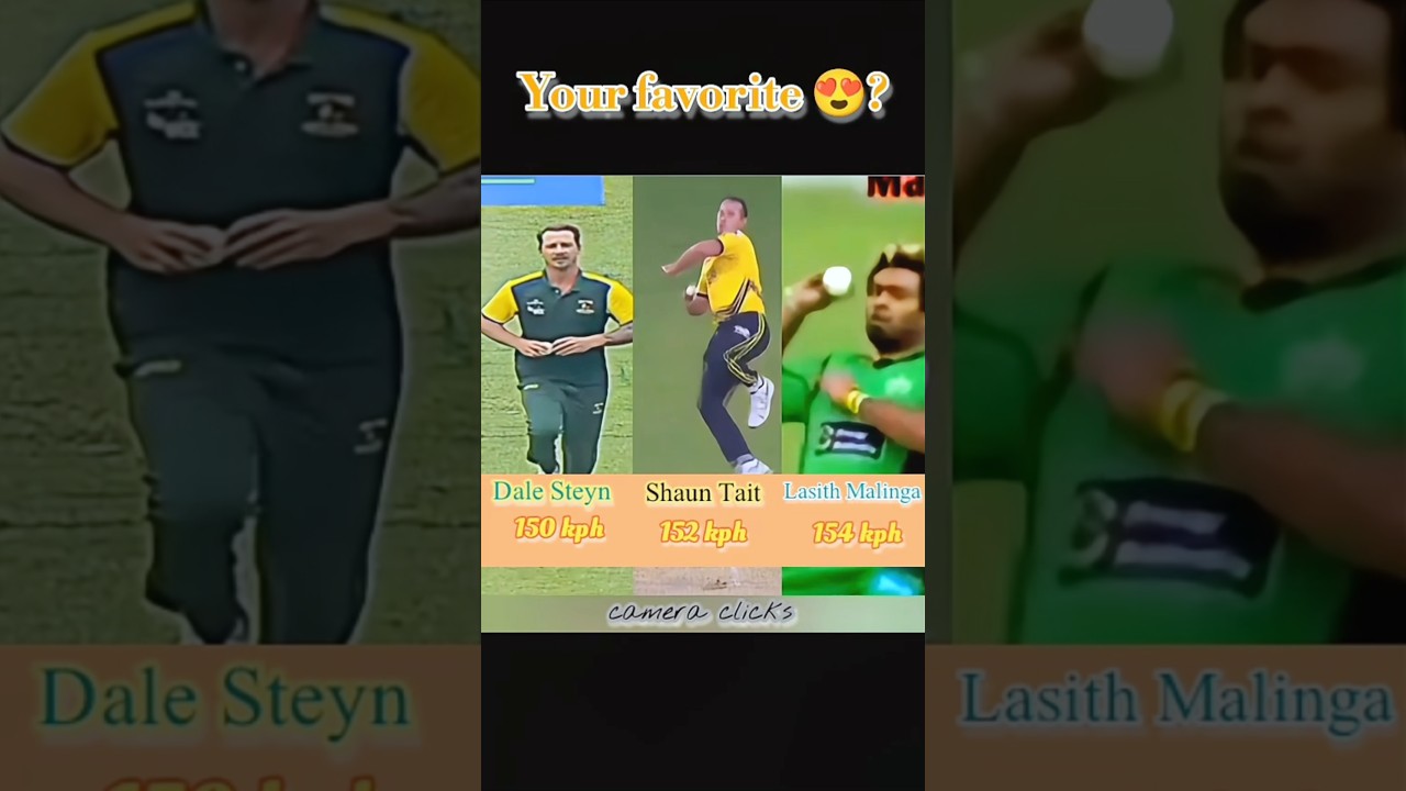 Shaun Tait Dale steyn and Lasith Malinga Bowling Actions 🏏&hearts;️ #cricketvibes #cameraclicks123 #video