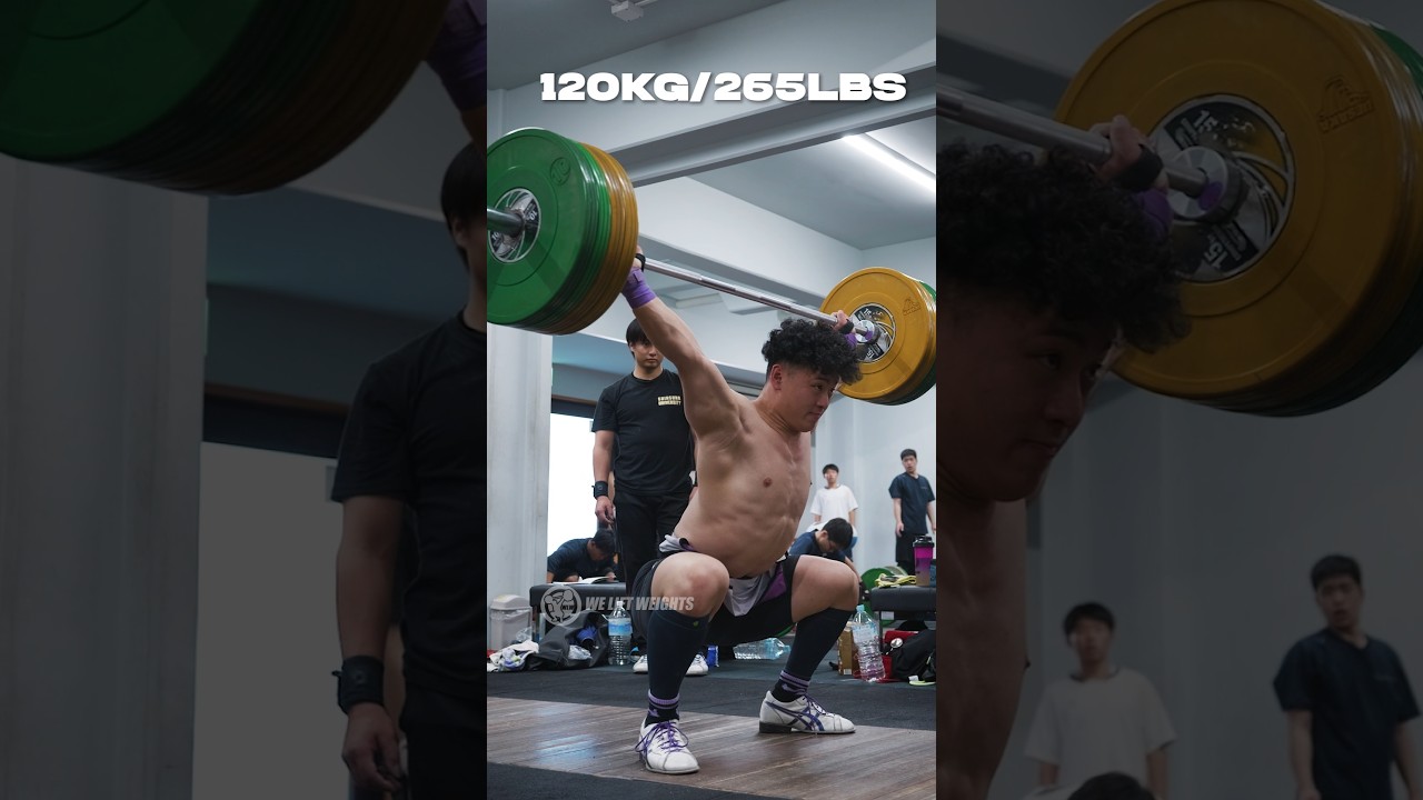 Working on that stability in the receiving position #weightlifting