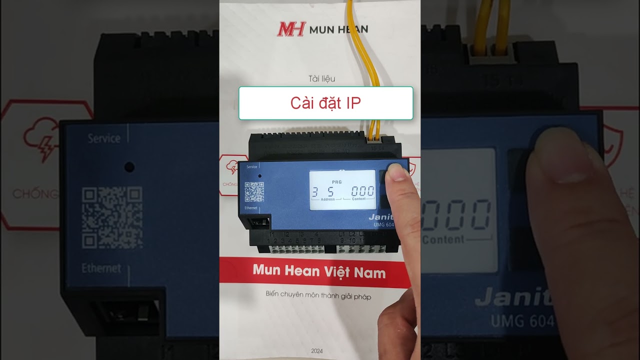 Setting guide meter Janitza UMG 604 - Zero-export meter master