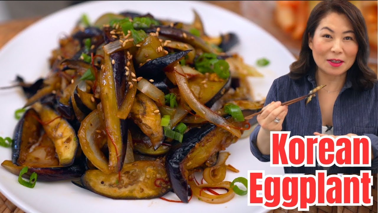 Even Eggplant Haters WILL LOVE THIS EGGPLANT DISH! 3 Minute Korean Egglplant Side Dish Recipe 3분가지볶음