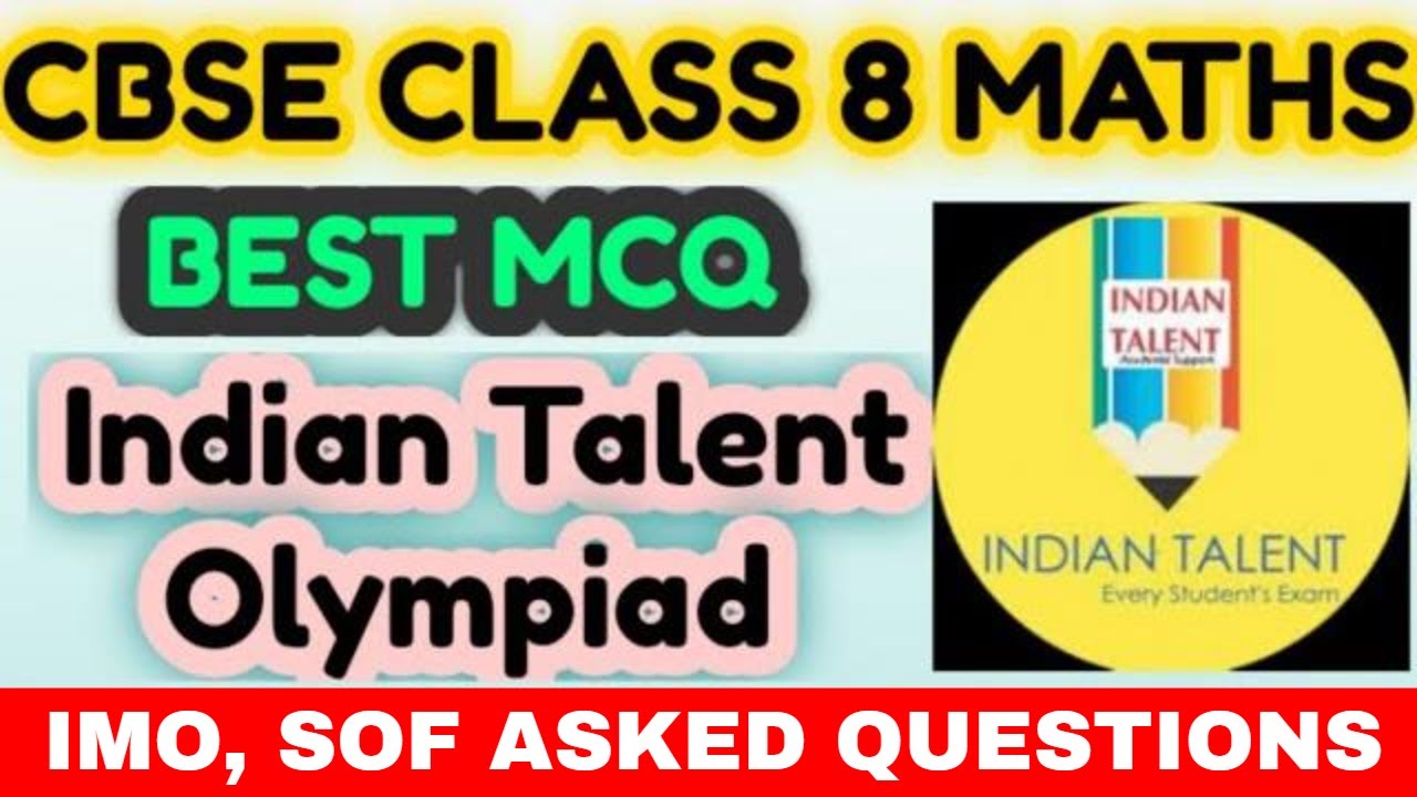 MCQ Maths Olympiad || Class 8 || MCQ Olympiad || Most important Questions // Class 8 Maths Olympiad
