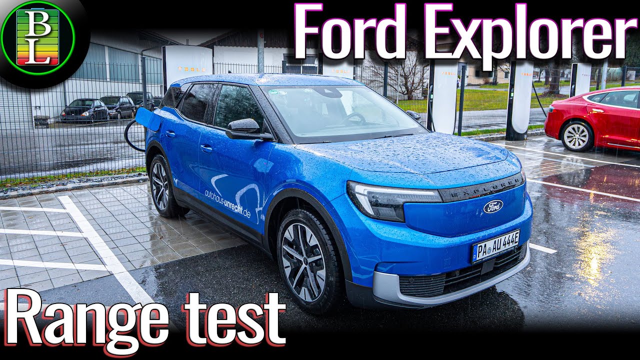 Ford Explorer Extended range RWD (77kWh) - 130 km/h (81mph) range test