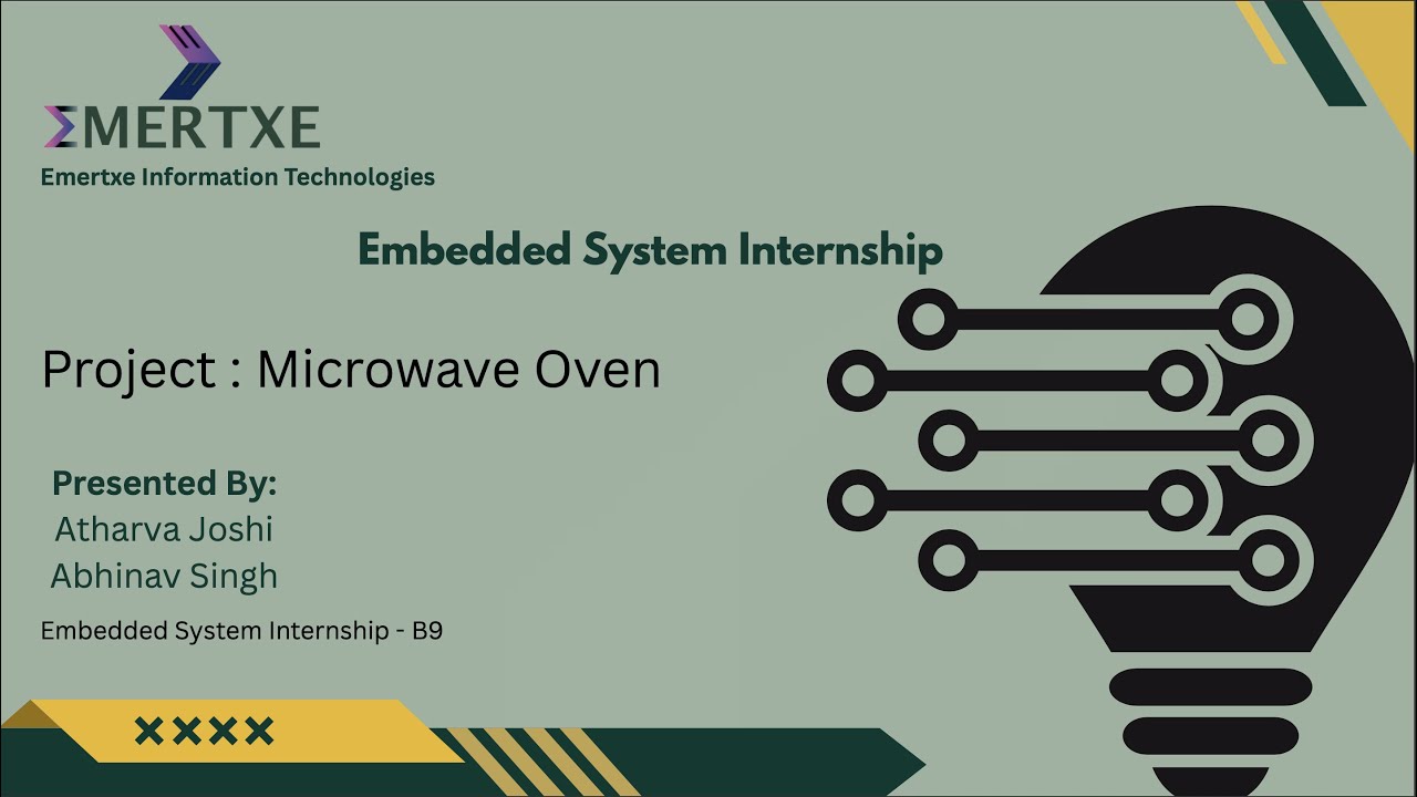 Emertxe Embedded System Internship Project Presentation || Microwave Oven || Embedded C