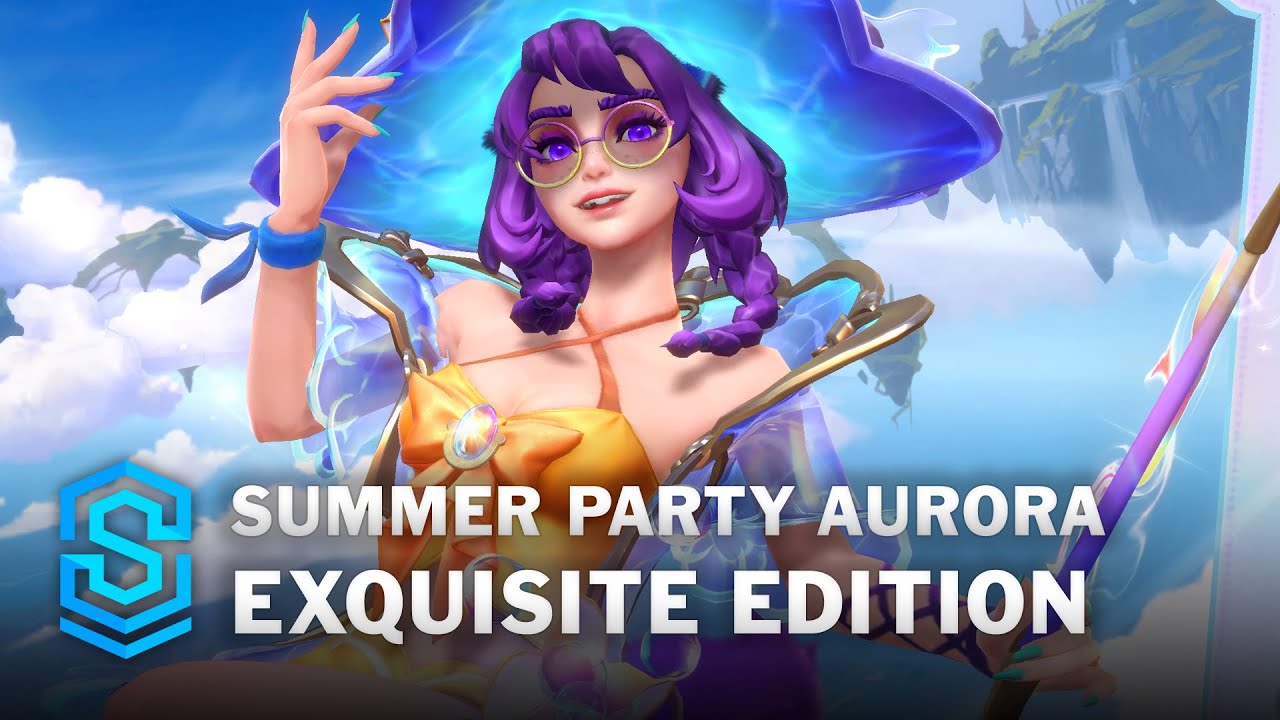 Exquisite Edition Summer Party Aurora Wild Rift Skin Spotlight