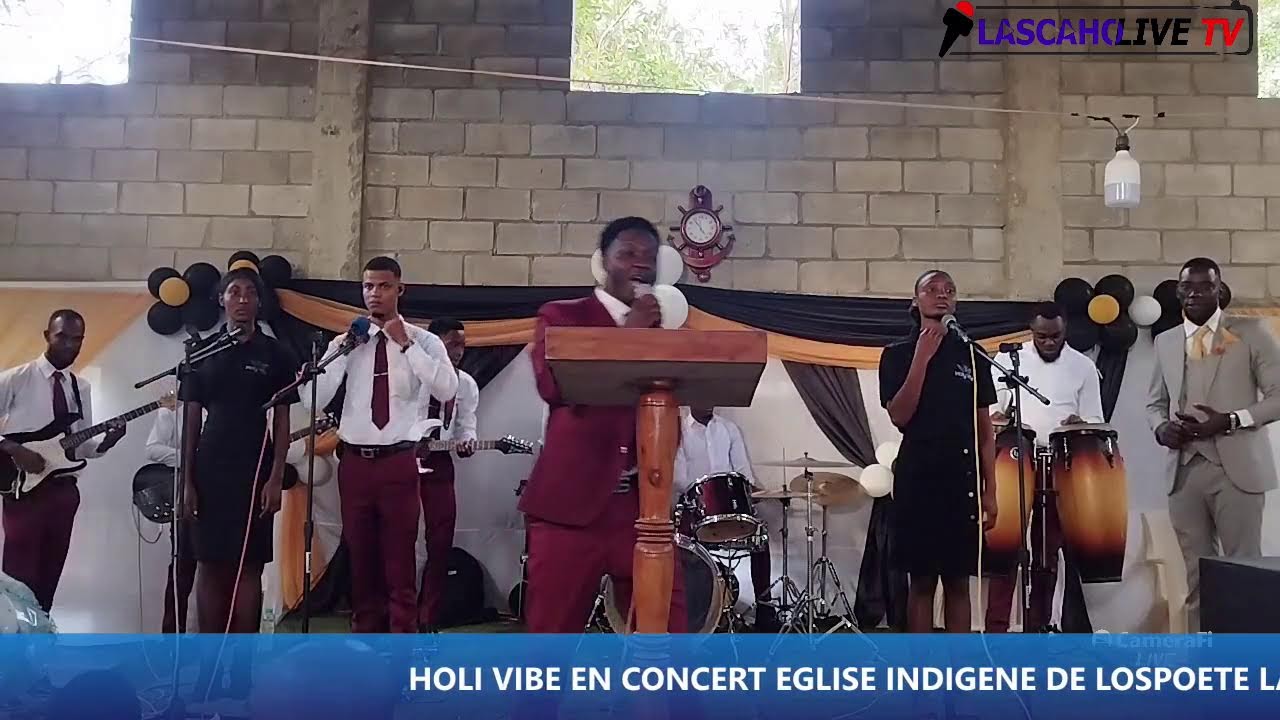 HOLY VIBE EN CONCERT EGLISE INDIGENE D'HAITI DE LOSPOETE