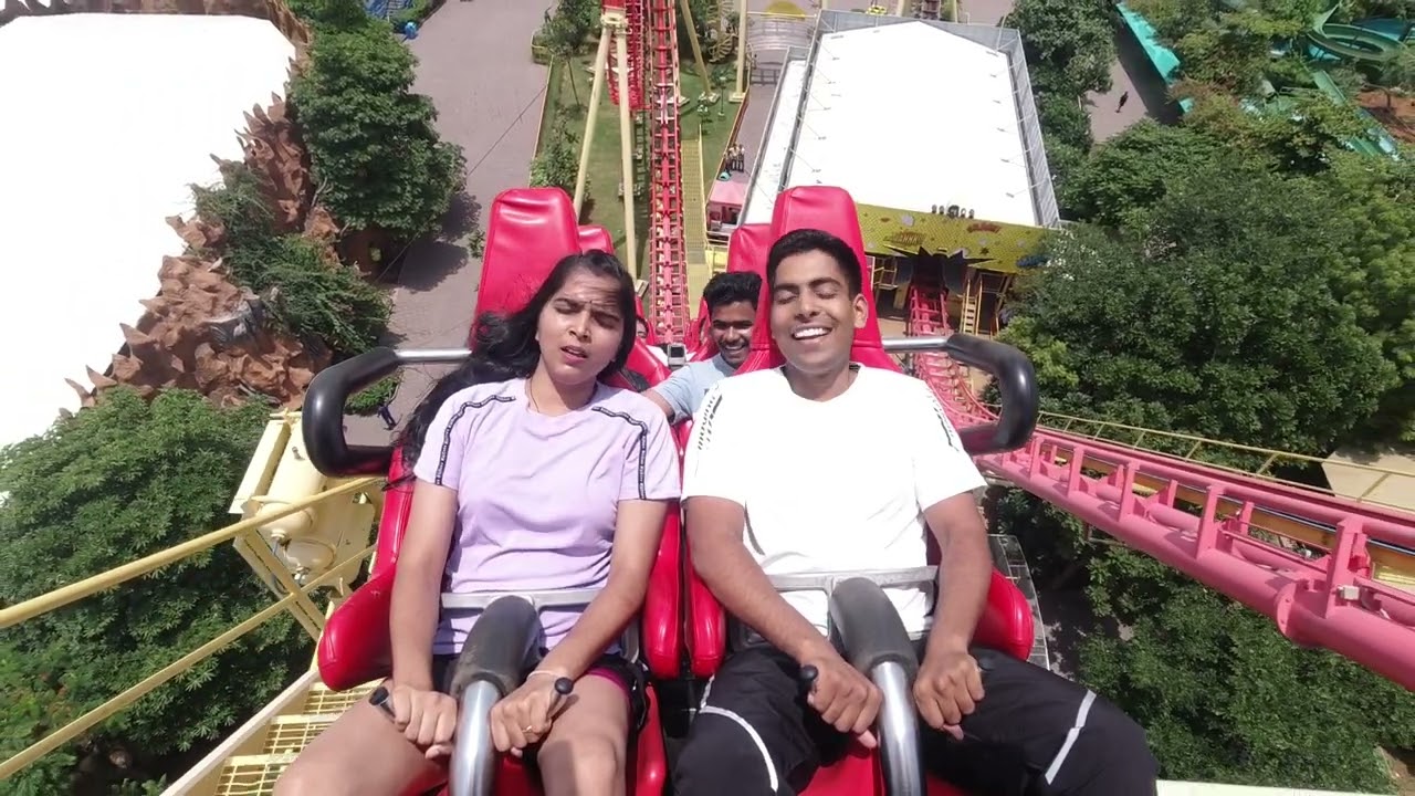The best reaction at wonderla amusement park, Hyderabad 😂😂😂😂