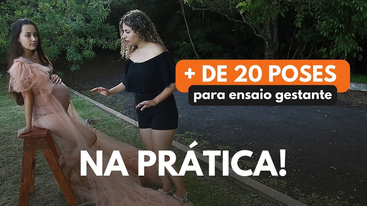 A MELHOR AULA de poses para fotografar gestantes | Aula prática