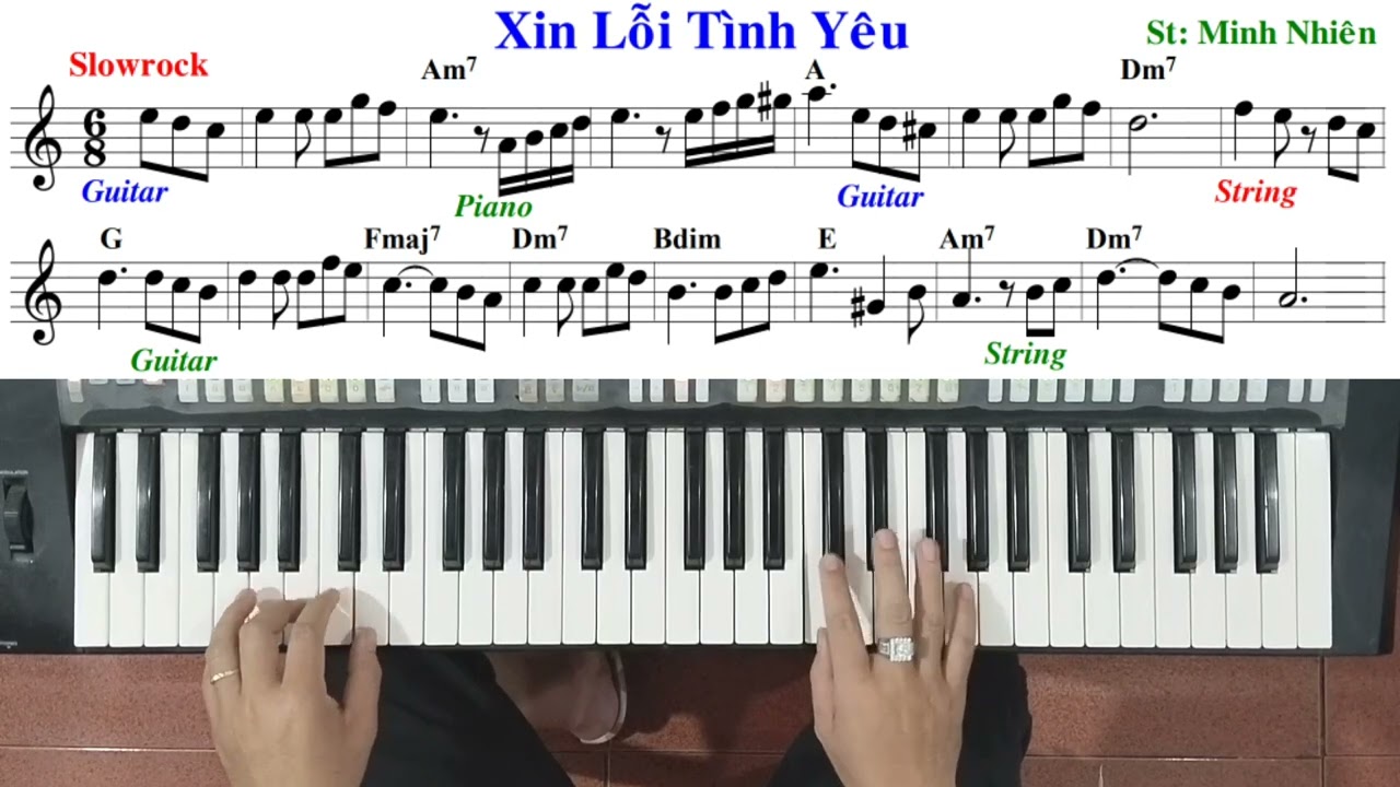Bài: XIN LỖI TÌNH YÊU - Đàm Vĩnh Hưng | Hướng dẫn đệm hát - Ku Tèo Piano.