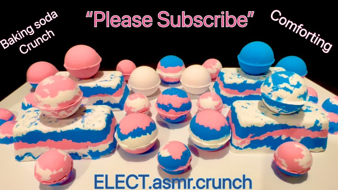 Multi-color baking soda asmr crunch globes