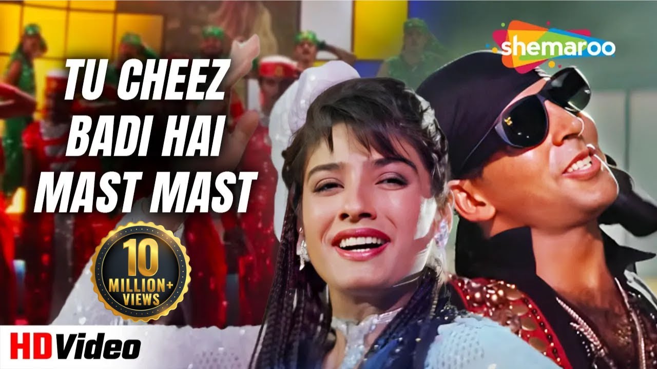 Tu Cheez Badi Hai Mast Mast | Bollywood Popular Song | Mohra (1994) | Akshay, Raveena | Udit Narayan