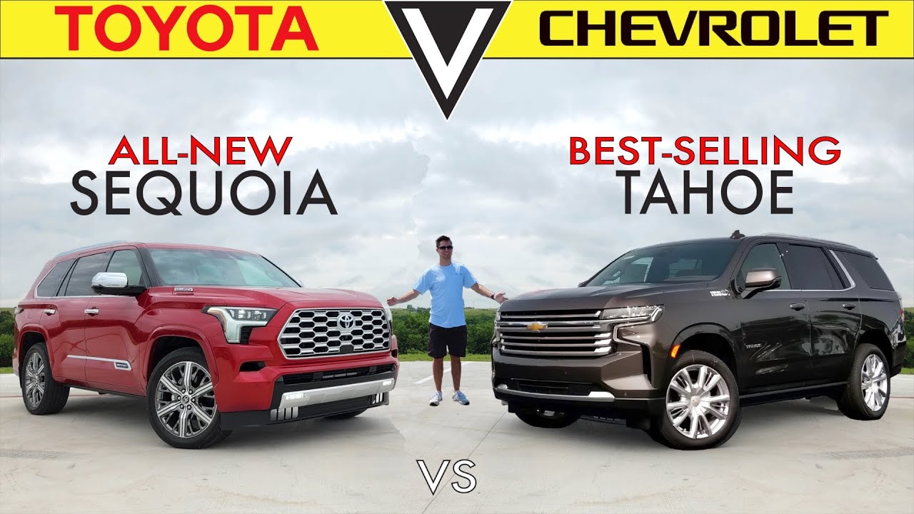ПОД УГРОЗОЙ? -- Toyota Sequoia Capstone 2023 года против Chevy Tahoe High Country: сравнение