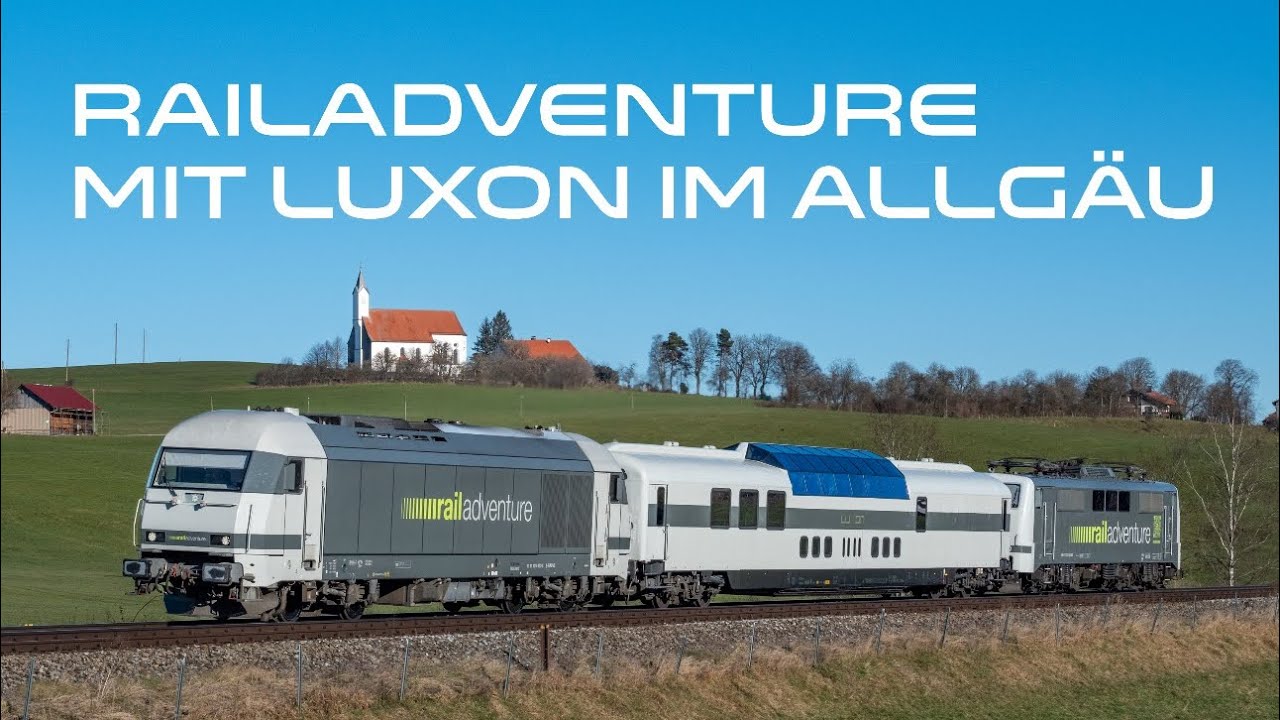 Railadventure ER20 mit Luxon und BR111 bei sch&ouml;nstem Wetter im Allg&auml;u vor Sankt Alban
