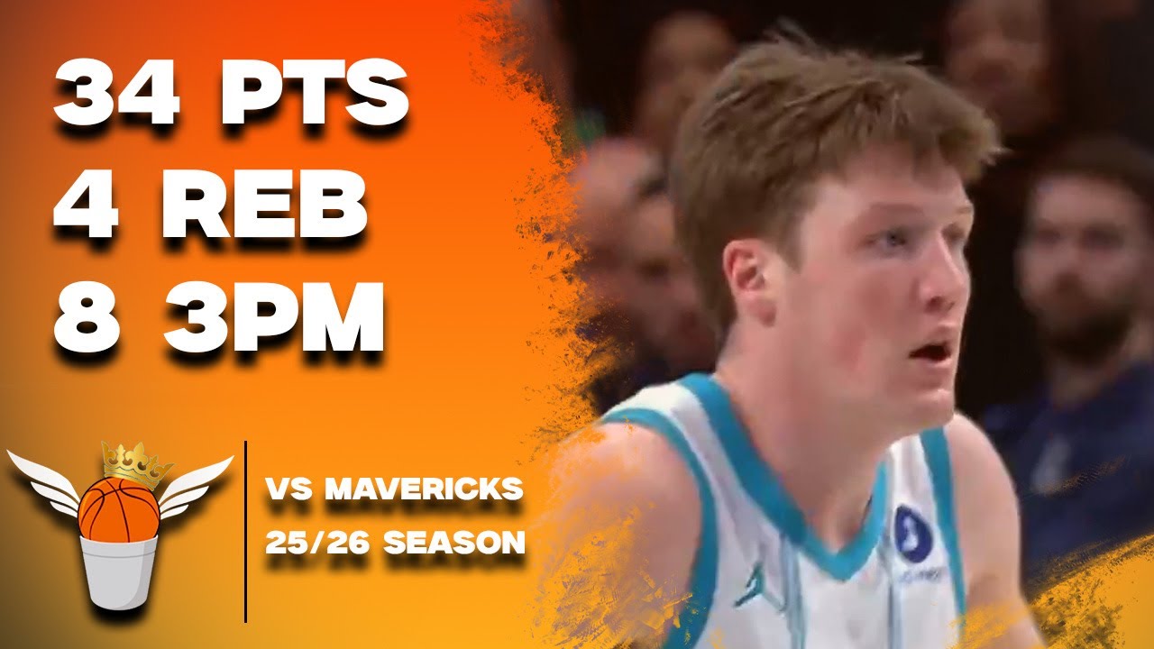 Kon Knueppel Career High 34 Points vs Mavericks Full Highlights! (1/29/2026)