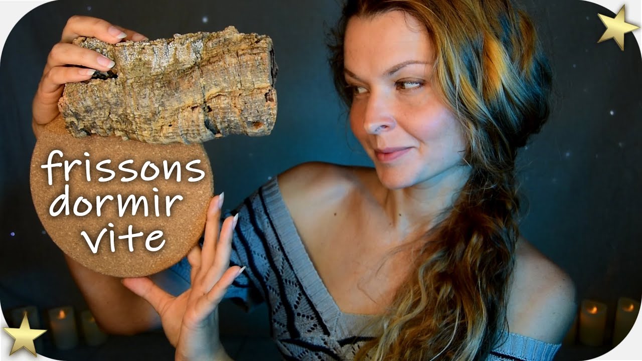 ASMR FRANCAIS TAPOTEMENTS SUR LE LIEGE ( liège, bois ) | ASMR FRENCH TAPPING ON CORK ( wood )