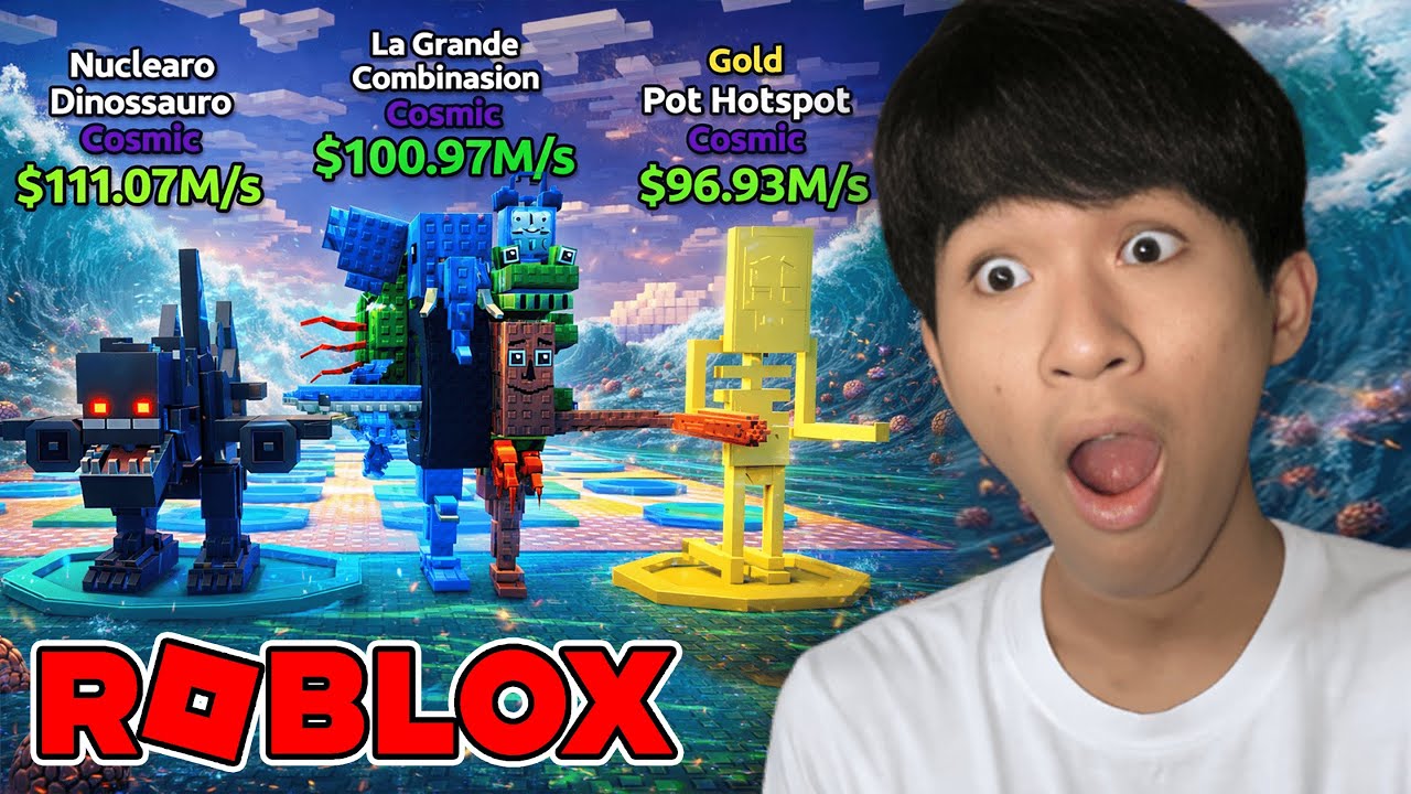I Escaped 3 COSMIC Brainrots in Escape Tsunami for Brainrots (Roblox)