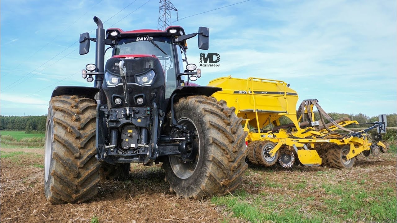 Case IH Optum & Bednar Omega OO4000F// Semis de Blé 2019