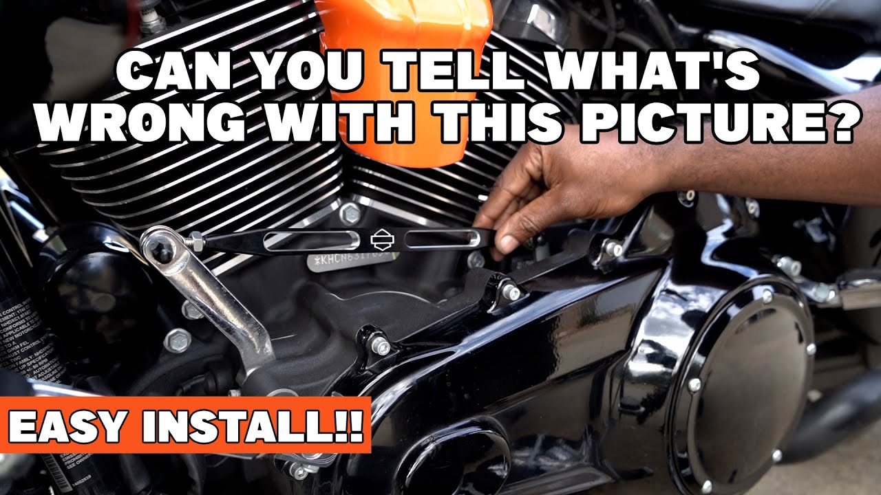 Easy Shift Linkage Swap On Your Harley Davidson: I Put It On Upside Down But I Fixed It!