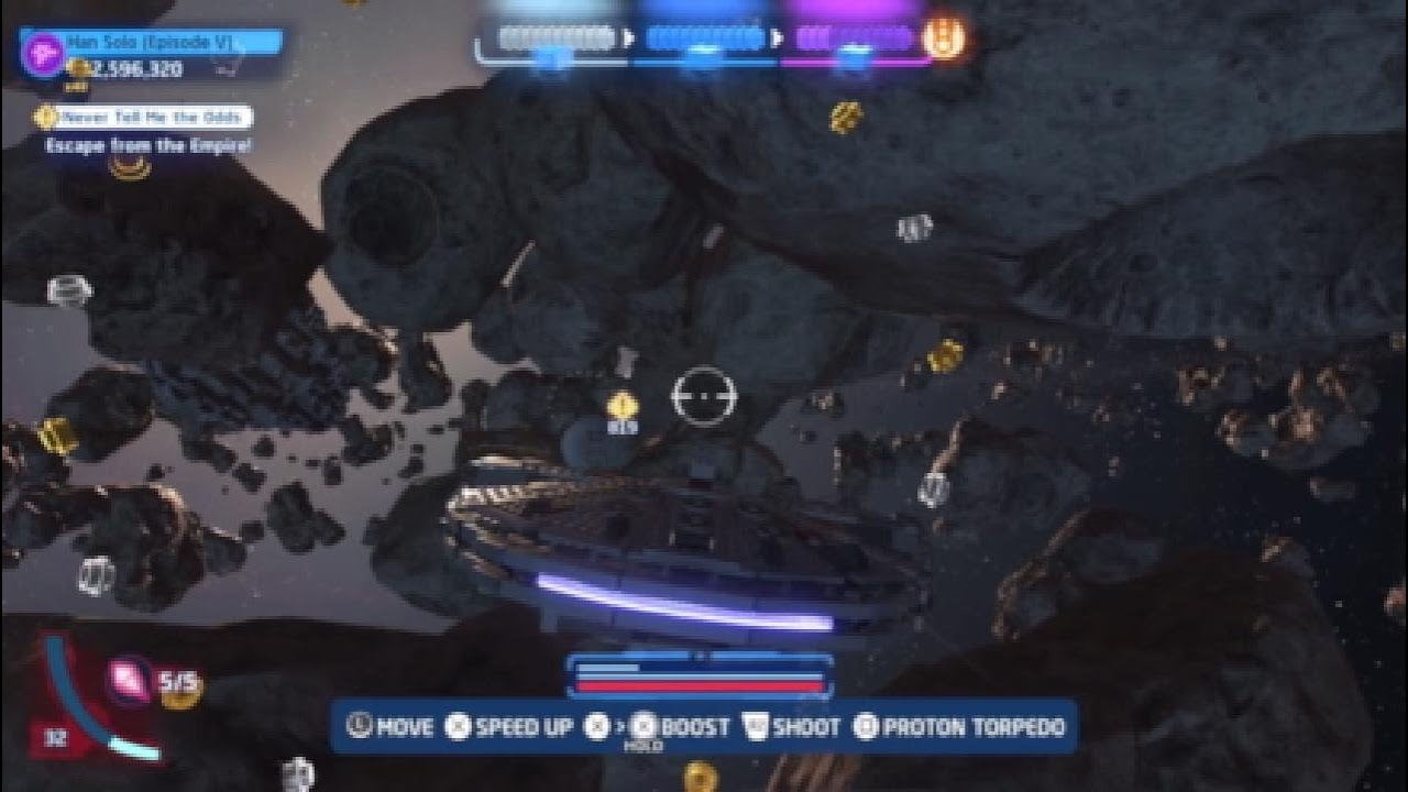 PS5 Lego Star Wars The Skywalker Saga Lvl 23 Never Tell Me The Odds Challenge Asteroid Evasion