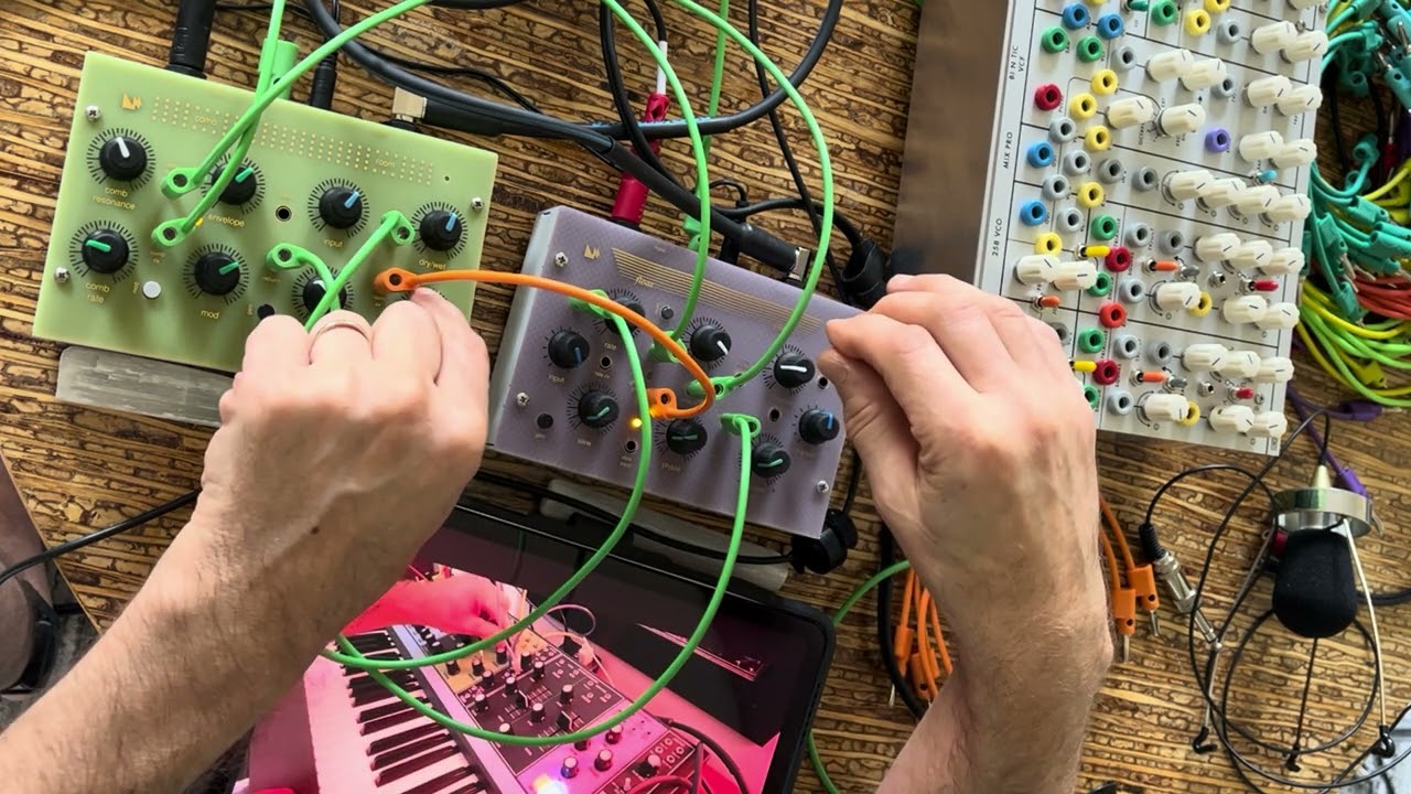 Lorre Mill Comb Room + Float Glass + Moog Matriarch: getting acquainted