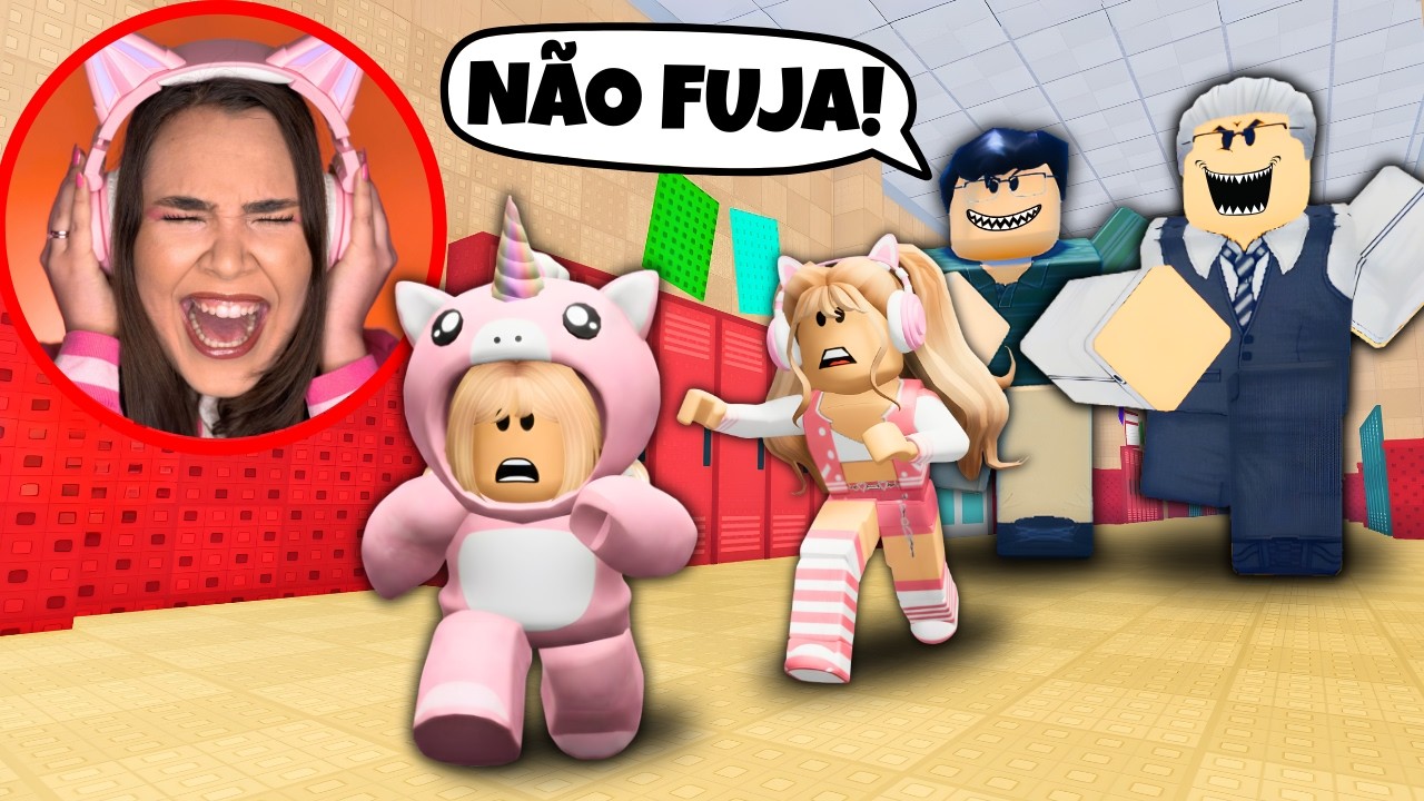 VICKOBABY e BABY FUGIRAM DA ESCOLA no ROBLOX