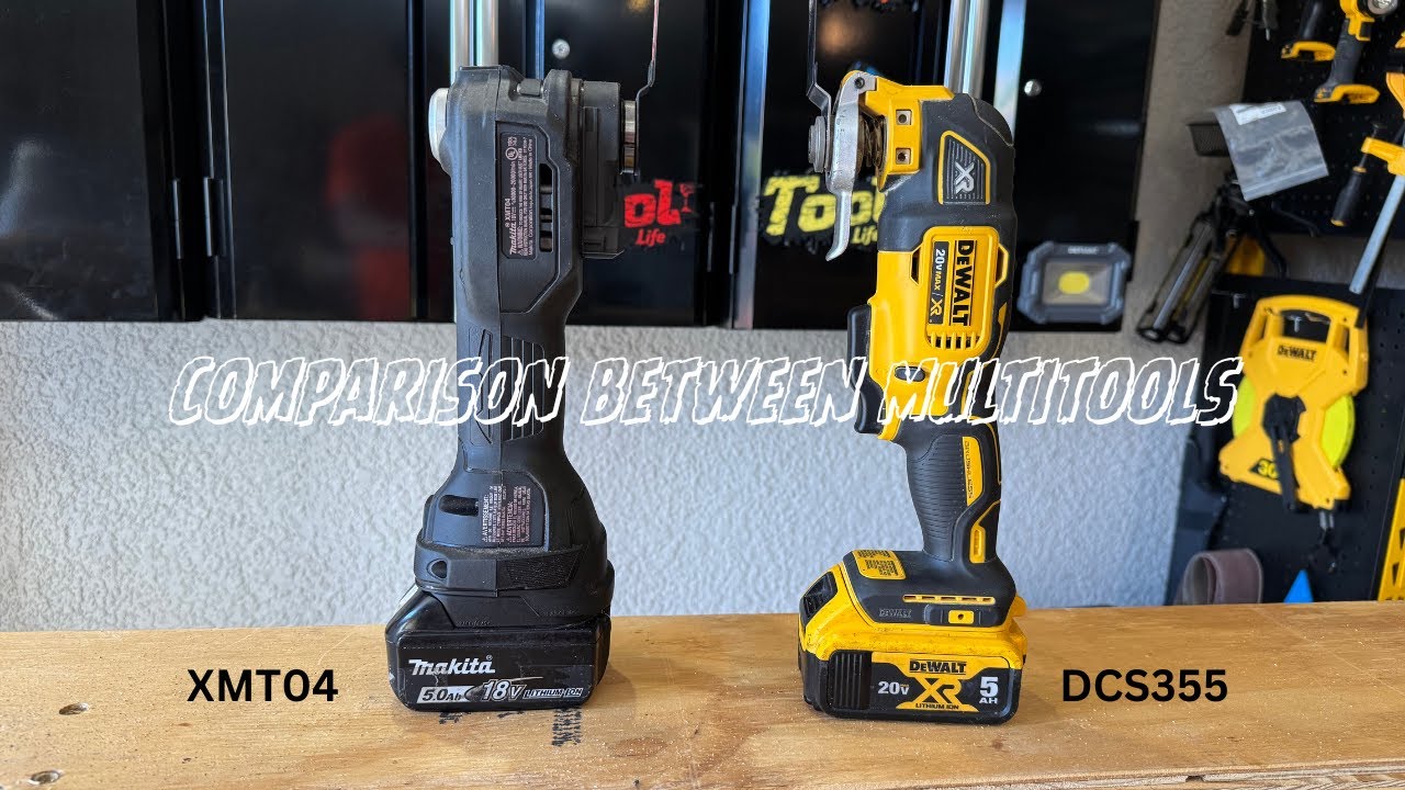 Comparison Between Dewalt vs Makita Multitool. #tools #dewalt #makita #construction#diy#woodworking