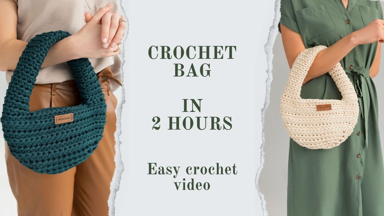Make a FAST Egg Shaped Crochet Bag in Just 2 Hours!