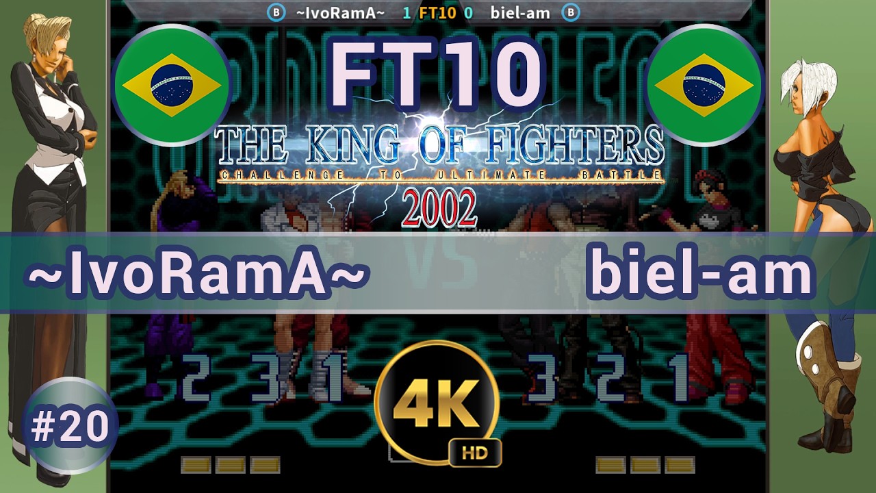 KOF 2002 - 🇧🇷 ~IvoRamA~ vs biel-am 🇧🇷 FT10 / 4K 60 FPS #kof2002 #kof2k2#team99hits #t99h #fightcade