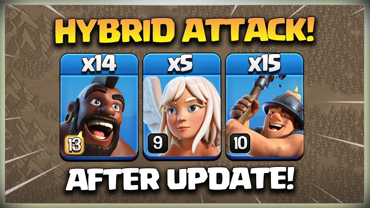 After Update! How To use TH16 Hybrid | Hog Miner Attack Strategy🔥Best TH16 Attack | Clash of clans