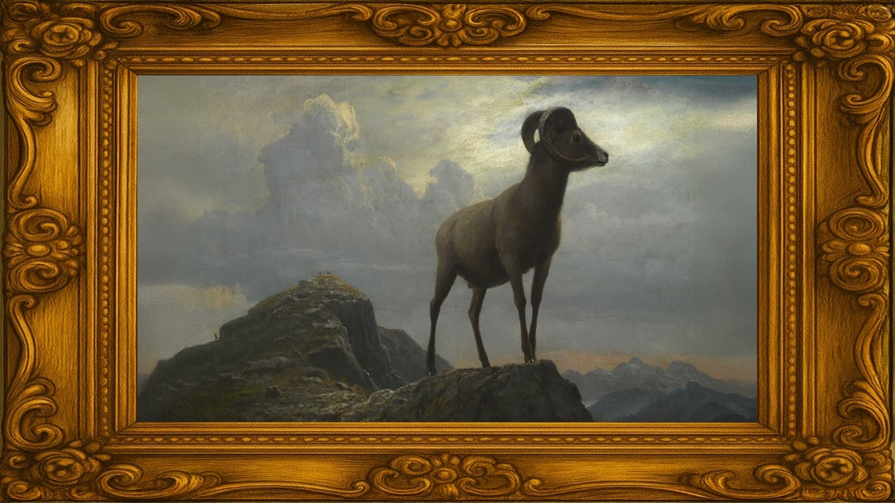 Majestic Ram on Mountain Peak &ndash; 2 Hour 4K Vintage Frame TV Art for Relaxation & Home Ambience