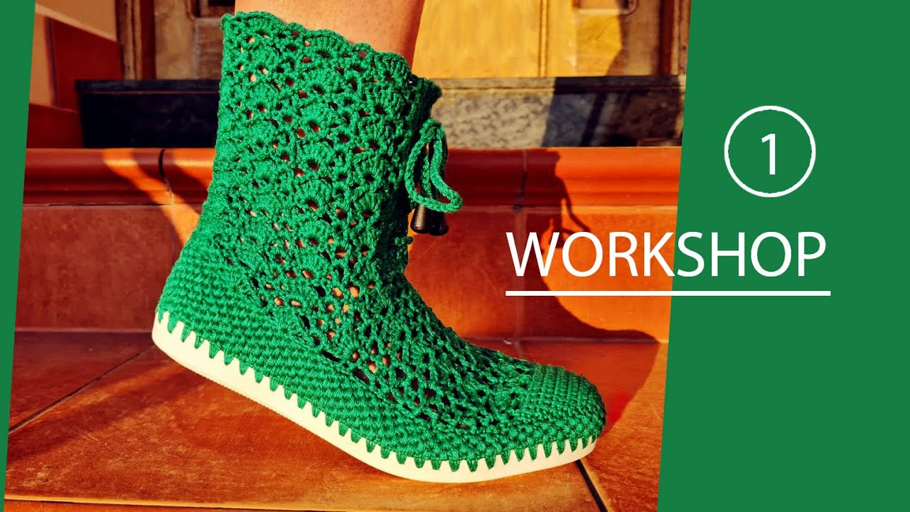 💥WOW!⚡САПОЖКИ ЖЕНСКИЕ Ч 1💥ТЕПЛО И СТИЛЬНО💝 ВЯЖЕМ КРЮЧКОМ 🔥💥 CROCHET SHOES