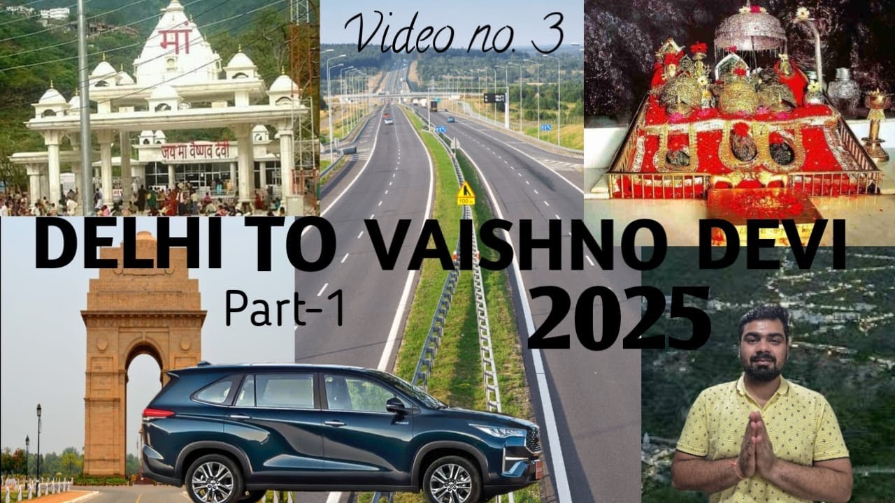 Delhi to Katra 2025 Part 1|Mata Vaishno Devi Yatra| Road Trip | #vaishnodevi #roadtrip #travel 🙏🙏