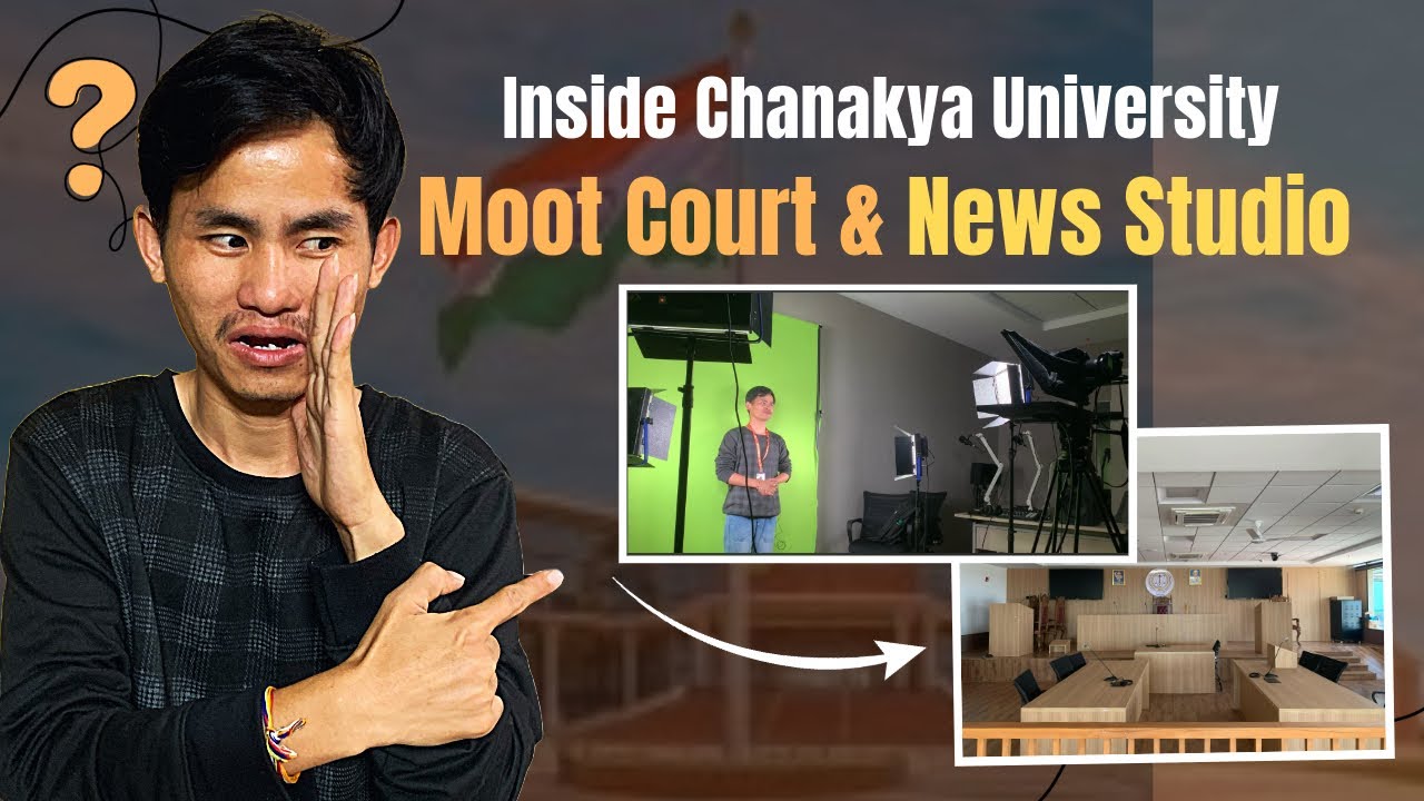 Inside Chanakya University: Moot Court, News Studio & Food Court Tour | Amalandu Vlogs