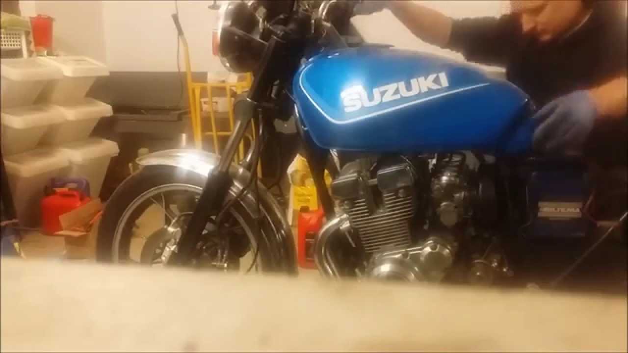 Suzuki GSX400F First start after engine overhaul