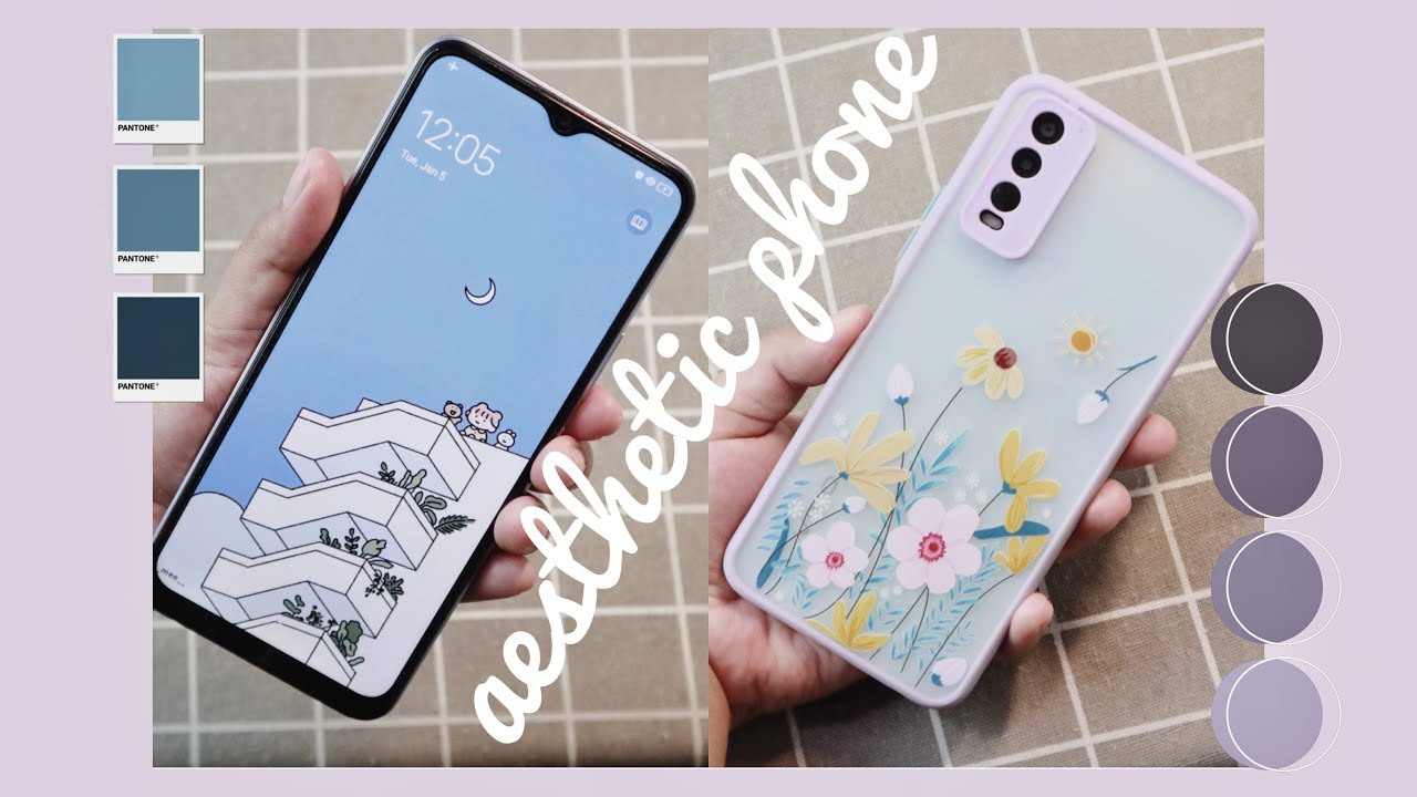 How to Have Aesthetic Android Phone 2021 🍑 - theme, wallpaper, font -  [VIVO Y20 - ɪɴᴅᴏɴᴇꜱɪᴀ 🇮🇩 ]