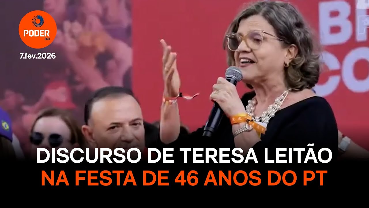 Discurso de Teresa Leitão na festa de 46 anos do PT