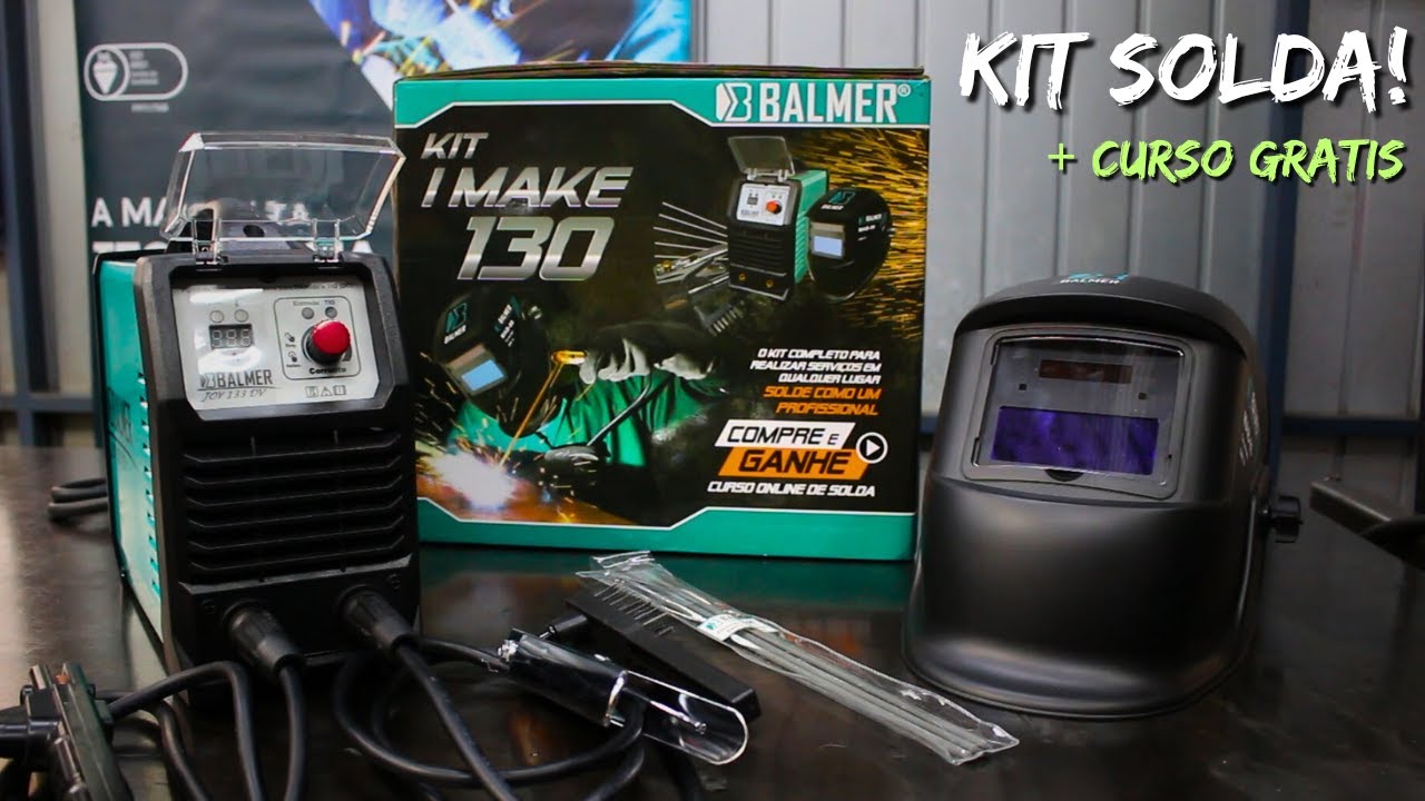 KIT SOLDA para iniciantes + CURSO GRATIS! - KIT BALMER I MAKE 130
