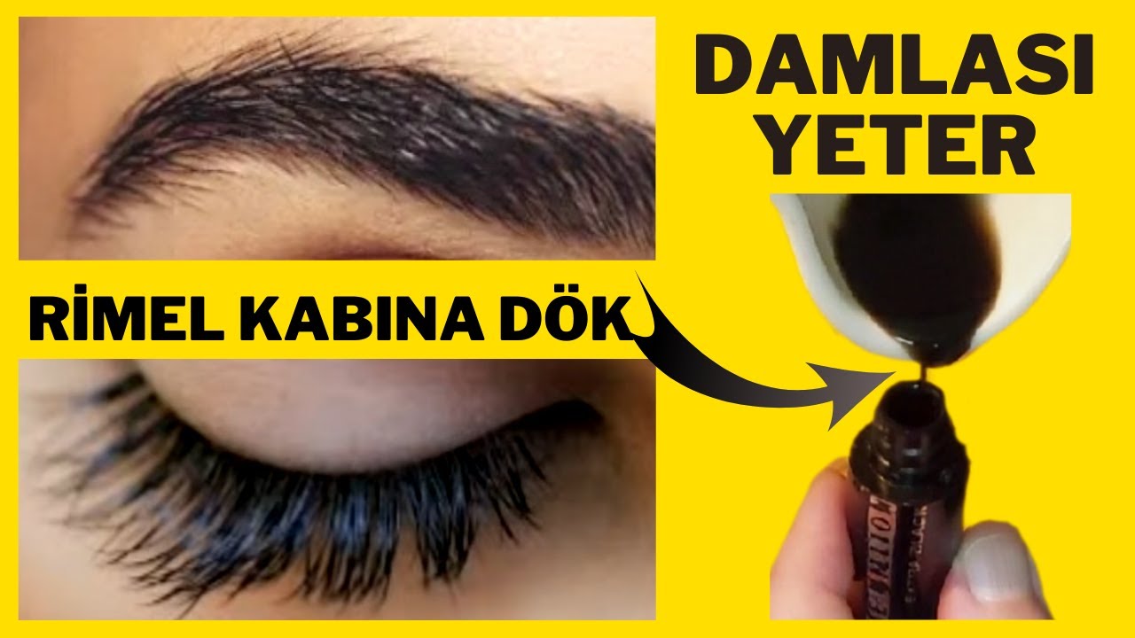 Damlası yeter, seyrek kaş ve kısa kirpik sorunu i&ccedil;in kaş kirpik yağı tarifi