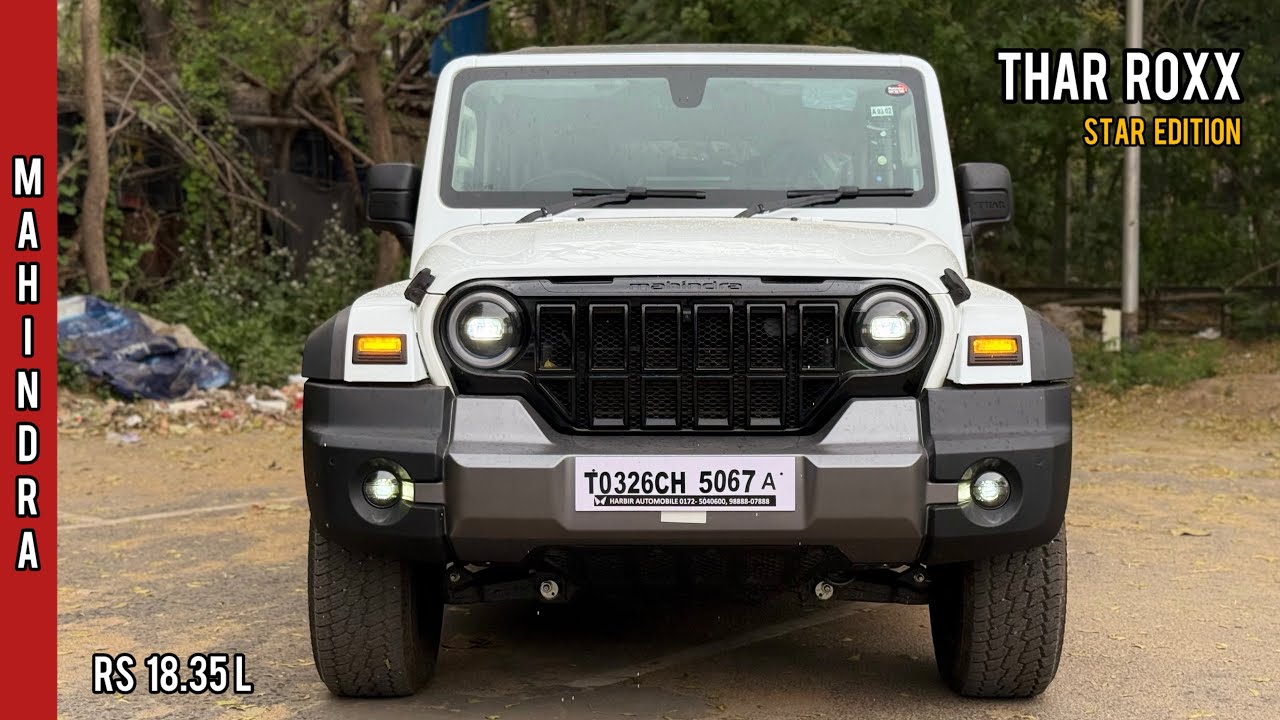 New Mahindra Thar Roxx 2026 ❤️ Star Edition @ Rs 18.35L | White Colour - Detailed Review!