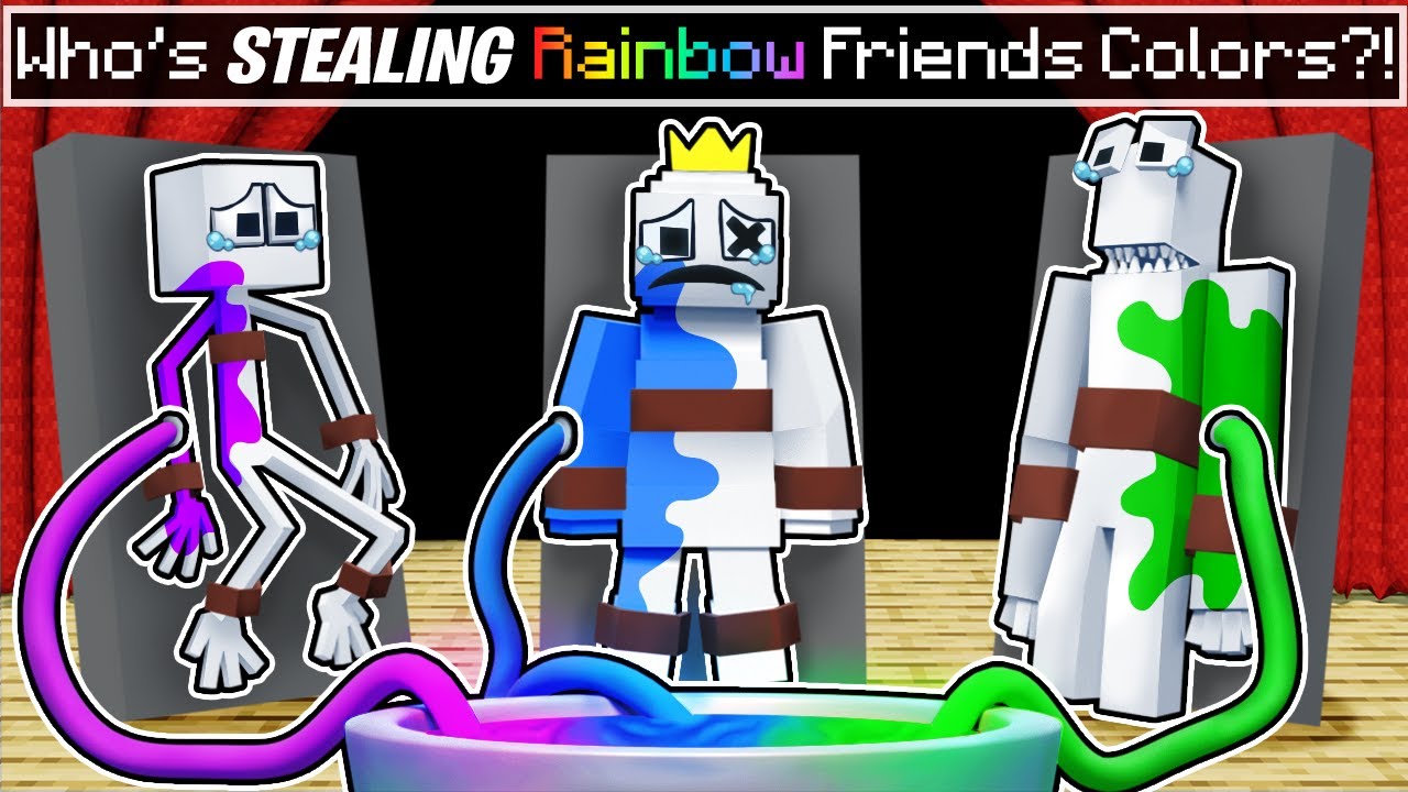 Who is STEALING the RAINBOW FRIEND'S COLORS?!
