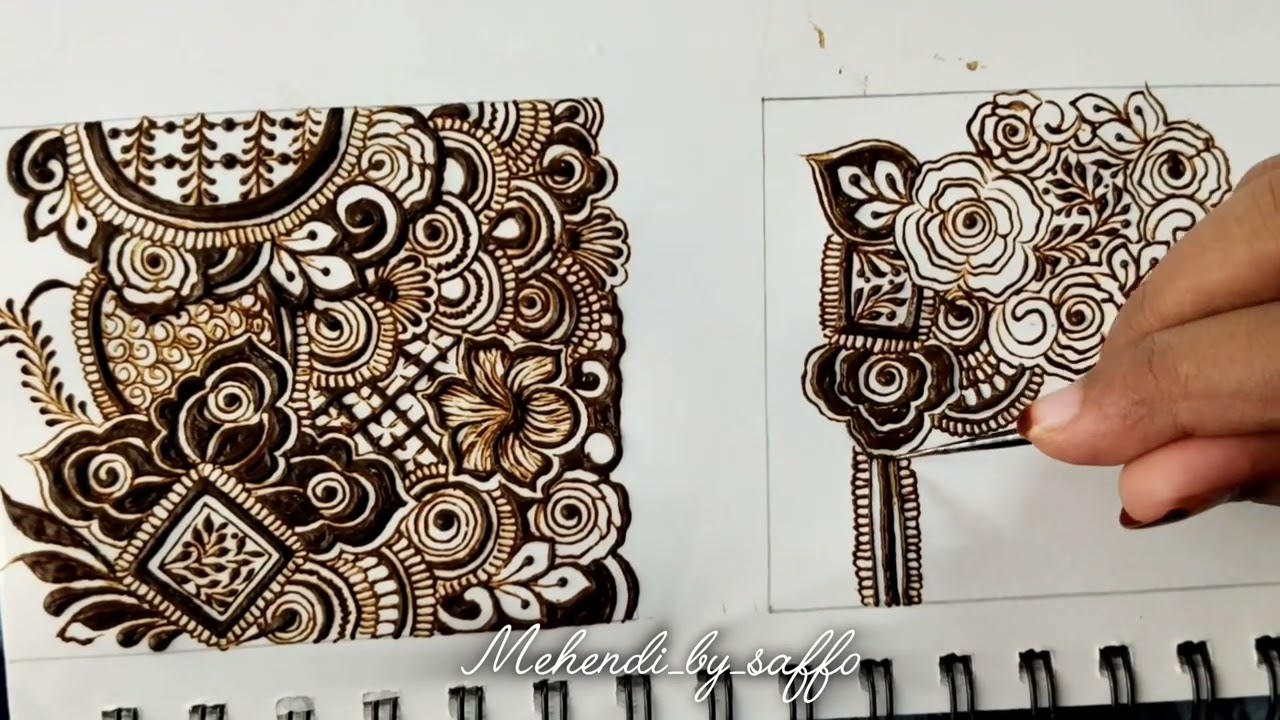 How to start bridal henna / starting bunch of bridal henna / part 2 #mehenditutorial