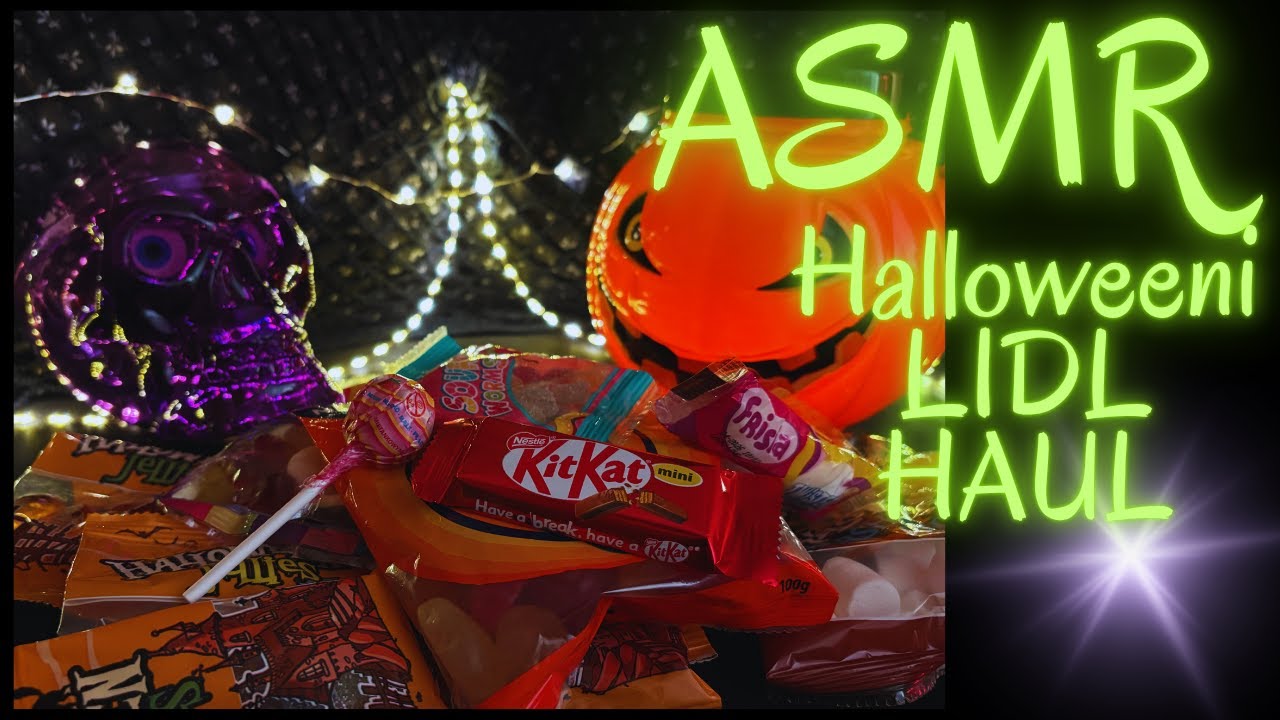 Magyar ASMR-Halloweeni LIDL HAUL🎃🛍️-cukorka minden mennyiségben🍬🍭🍡