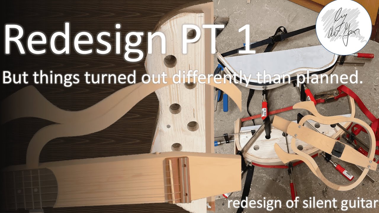 Silent Guitar DIY project Woodworking pt 1 - shaping body, forming wood by water