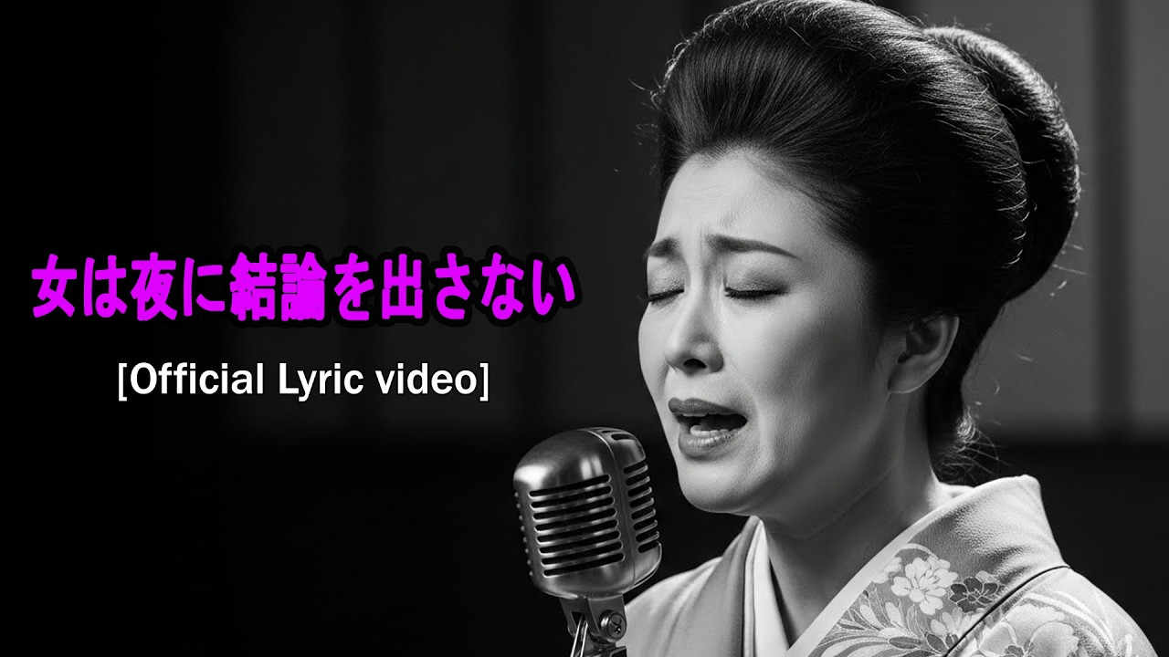 女は夜に結論を出さない  [Official Lyric video] 涙を誘う昭和演歌 💔 切ない名曲メドレー