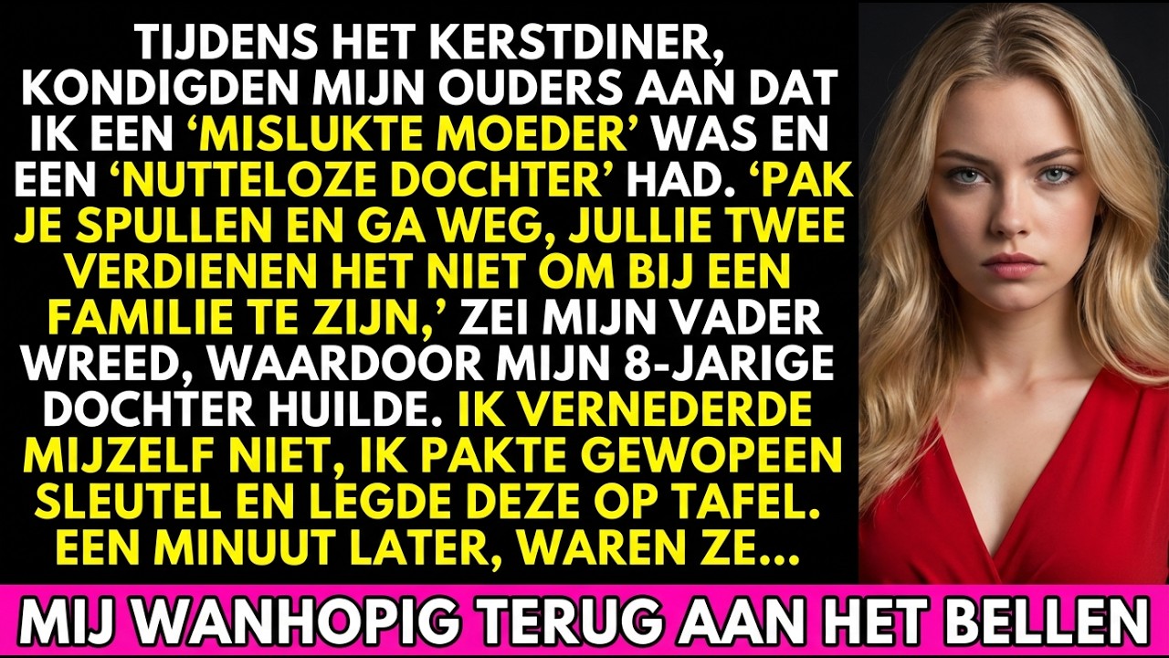 “Je moet weggaan en nooit terugkomen,” zei mijn zus met Kerstmis. En ik DEED HET.