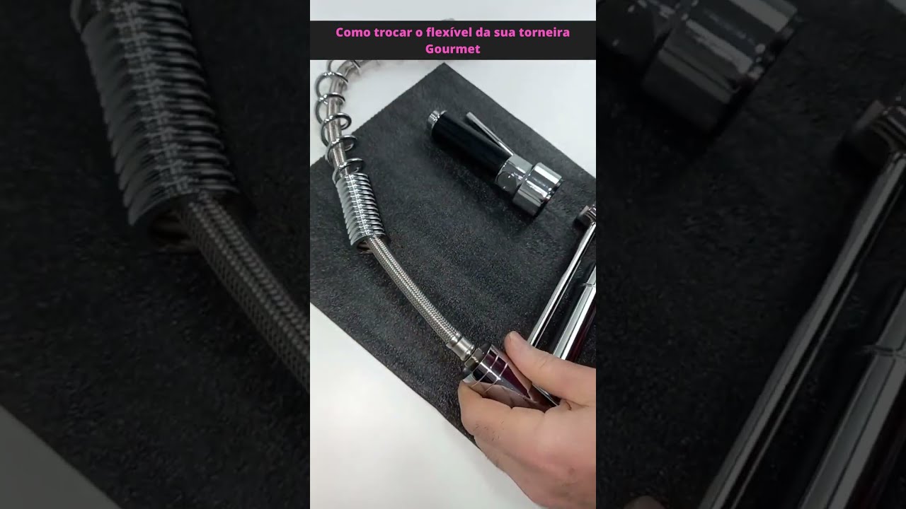 Veja como &eacute; f&aacute;cil trocar o flex&iacute;vel da sua torneira