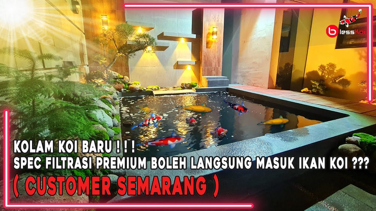 KOLAM KOI BARU + SPEC FILTRASI PREMIUM BOLEH LANGSUNG MASUK IKAN ❓❓❓ ( CUSTOMER SEMARANG )