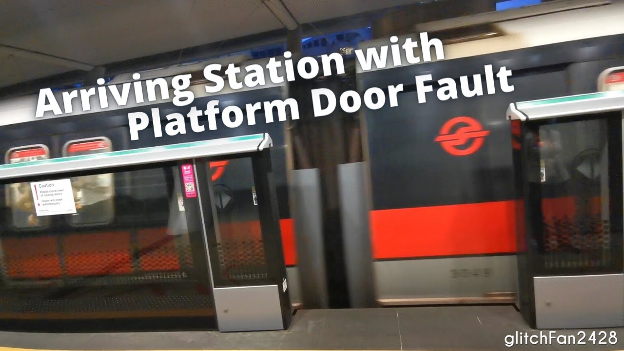 MRT Delay! - Slow ride towards a Platform Screen Door Fault at Dover Station Singapore