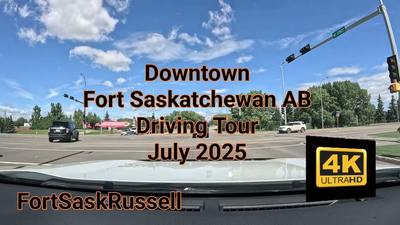 Downtown Fort Saskatchewan AB 🇨🇦 Driving Tour July 2025