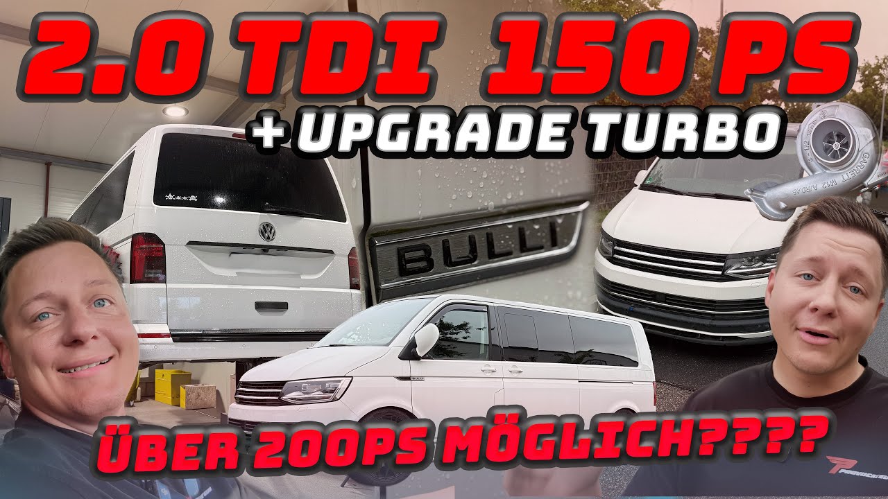 DAS POWER-UPGRADE für den  VW T6 2.0TDI 150PS | Stage 3 Abstimmung | Upgrade Turbolader